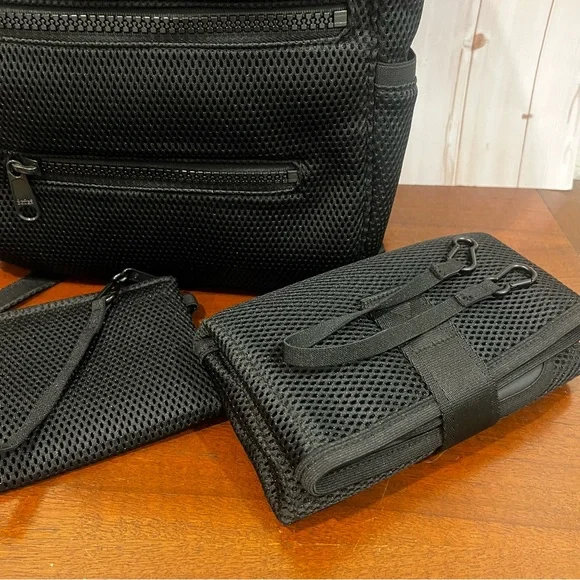 Dagne Dover Indi Air Mesh Large Diaper Bag Backpack Luggage Sleeve Stroller Clip - Picture 4 of 9